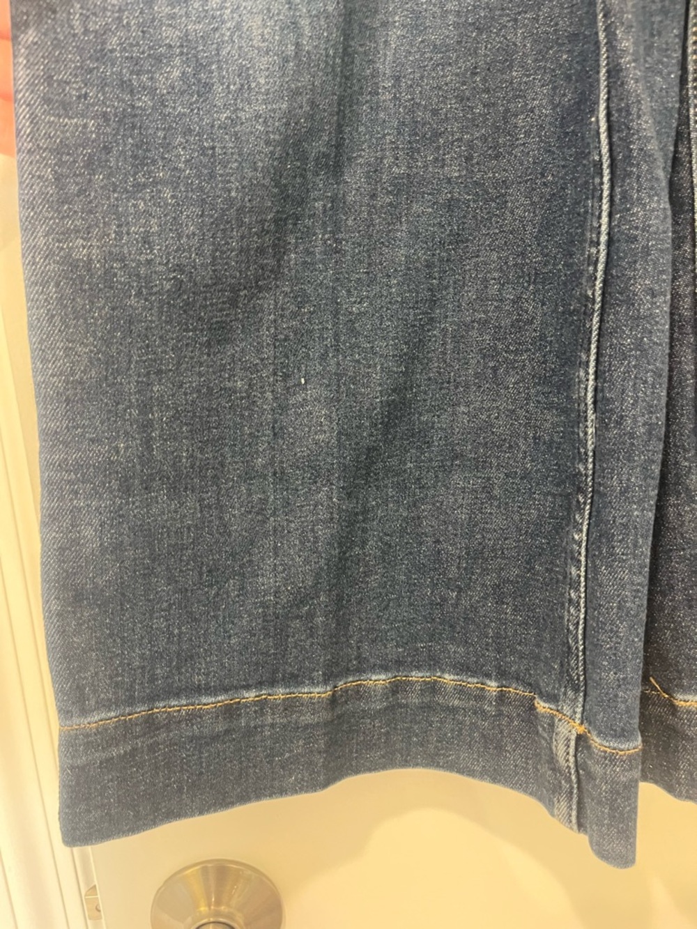 SPANX High Waist Cropped Wide Leg Shaping Jeans Tummy Control Womens Sz XS - Picture 5 of 10